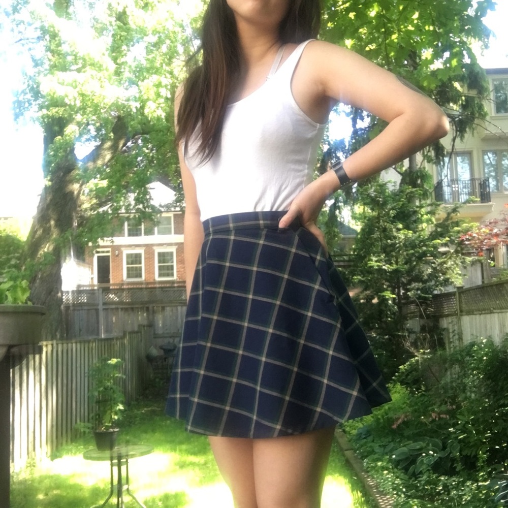 American Apparel plaid skirt